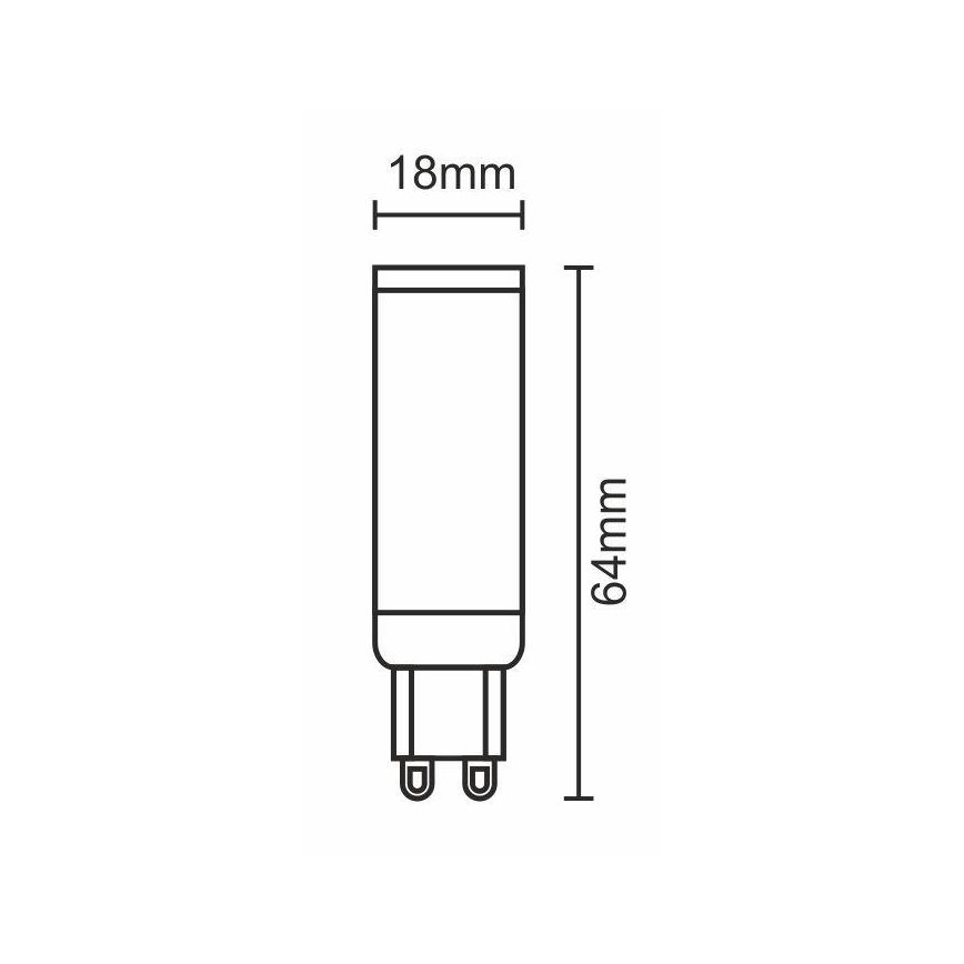 Lâmpada LED G9/7W/230V 6000K