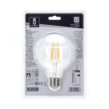 Lâmpada LED G95 E27/8W/230V 2700K - Aigostar