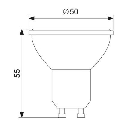 Lâmpada LED GU10/1,5W/230V 6000K