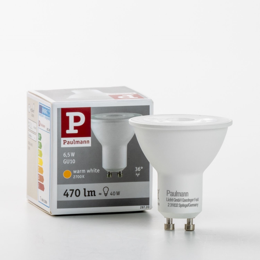 Lâmpada LED GU10/6,5W/230V 2700K - Paulmann 28720