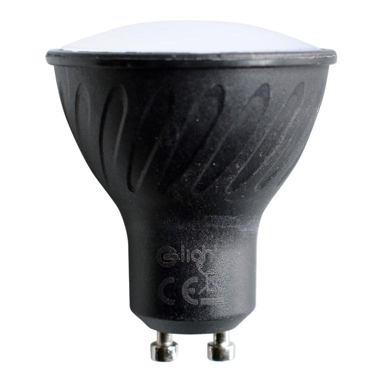 Lâmpada LED GU10/6W/230V 3000K preto