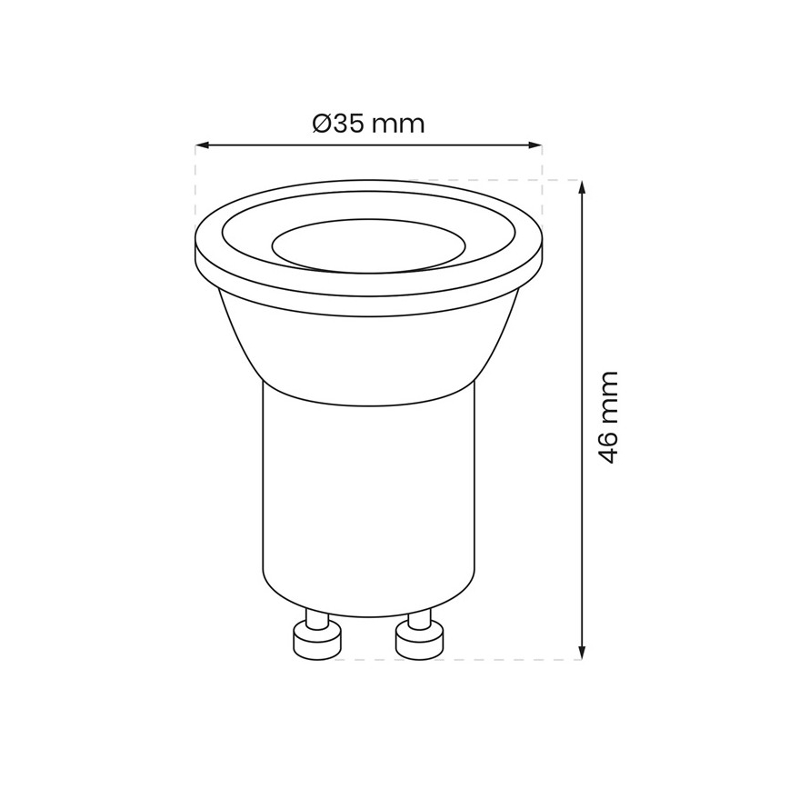Lâmpada LED GU10-MR11/3W/230V 3000K