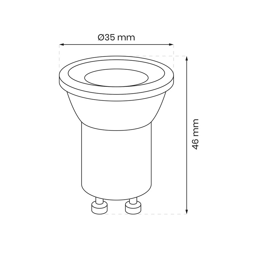 Lâmpada LED GU10-MR11/3W/230V 4000K