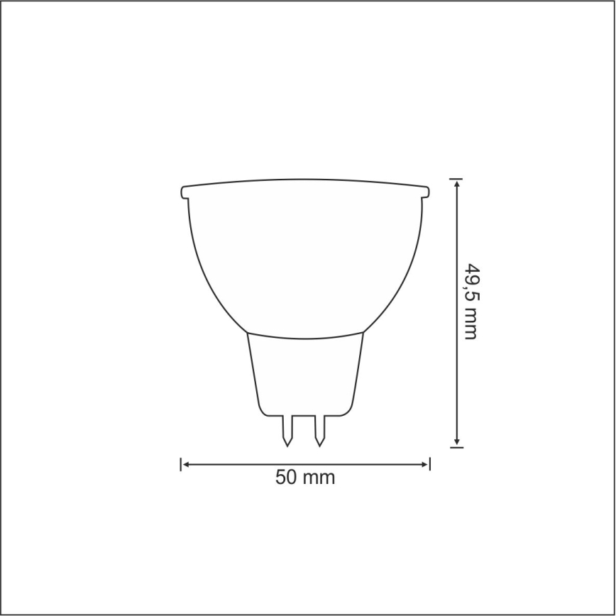 Lâmpada LED GU5,3/MR16/2,6W/12V 6400K