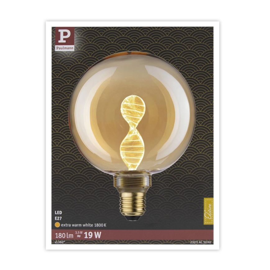 Lâmpada LED INNER G125 E27/3,5W/230V 1800K - Paulmann 28881
