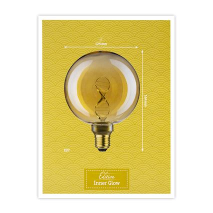 Lâmpada LED INNER G125 E27/3,5W/230V 1800K - Paulmann 28881