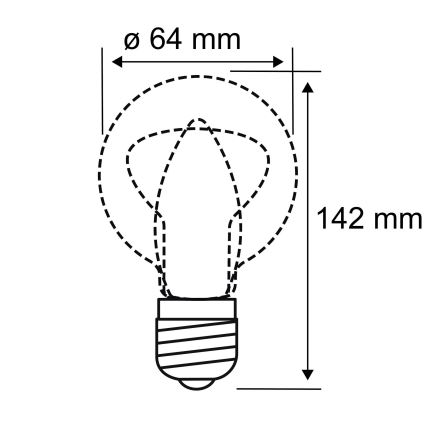 Lâmpada LED INNER ST64 E27/3,5W/230V 1800K - Paulmann 28880