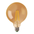 Lâmpada LED LEDSTAR AMBER G125 E27/8W/230V 2200K