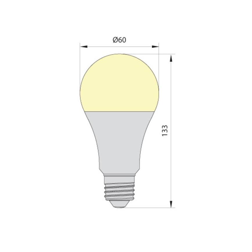 Lâmpada LED LEDSTAR ECO A65 E27/20W/230V 4000K