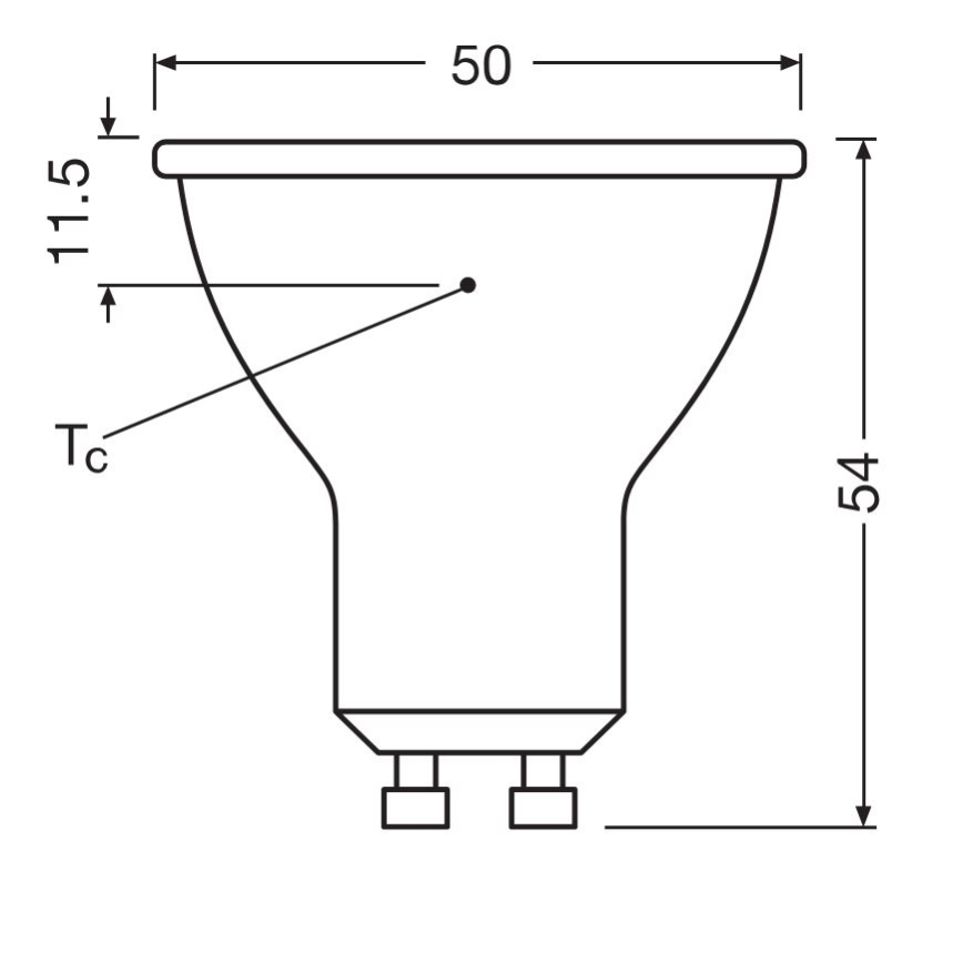 Lâmpada LED PAR16 GU10/6,9W/230V 6500K - Osram