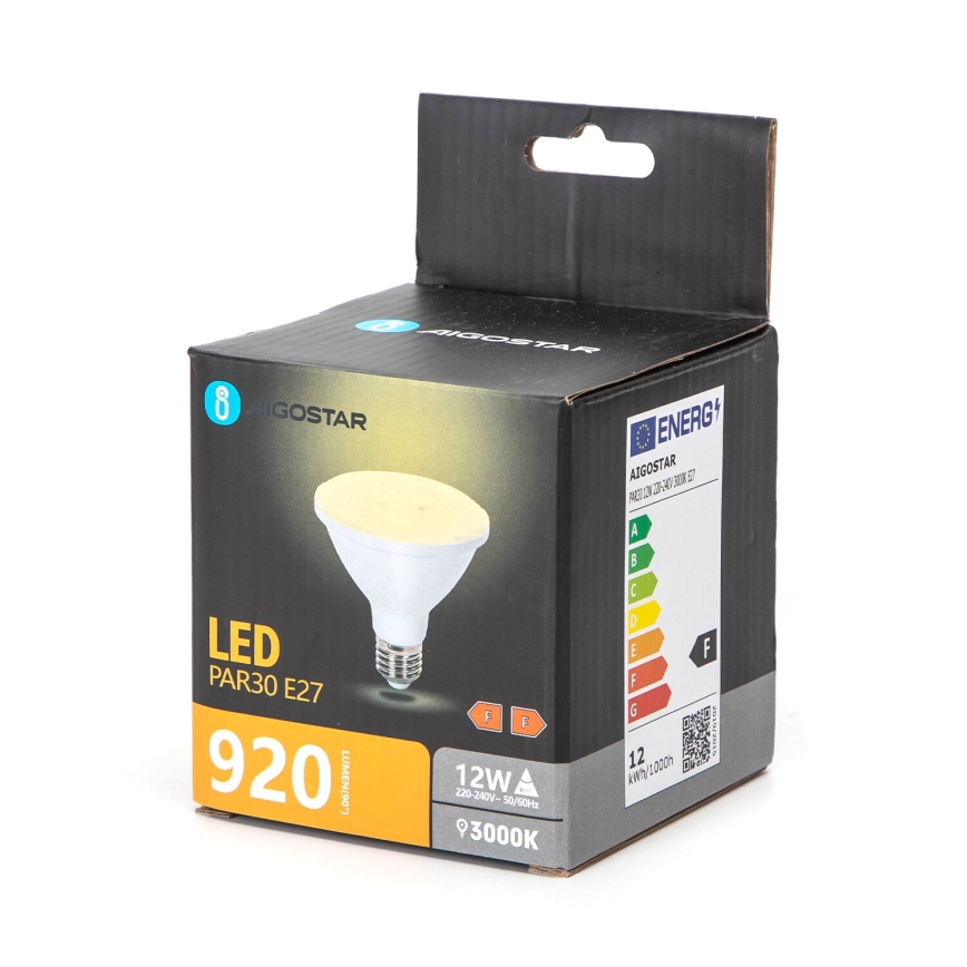 Lâmpada LED PAR30 E27/12W/230V 3000K - Aigostar