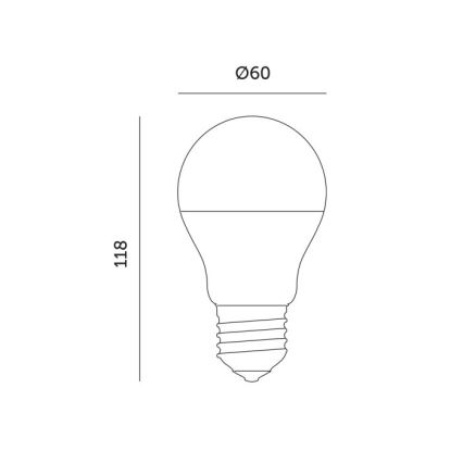 Lâmpada LED para crescimento de plantas PLANTY E27/11W/230V 1200K branco