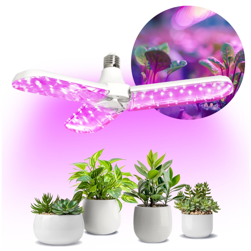 Lâmpada LED para crescimento de plantas PLANTY E27/24W/230V 1200K