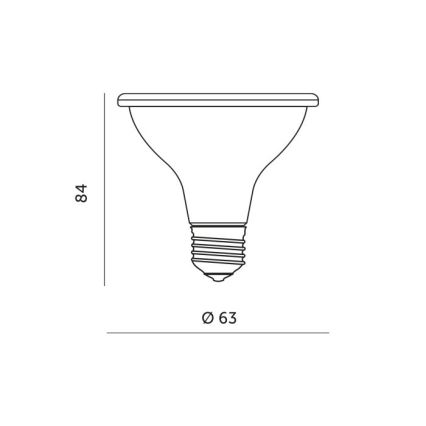 Lâmpada LED para crescimento de plantas PLANTY E27/7W/230V 1200K branco