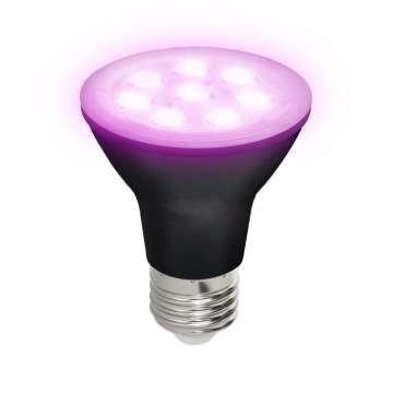 Lâmpada LED para crescimento de plantas PLANTY E27/7W/230V 1200K preto