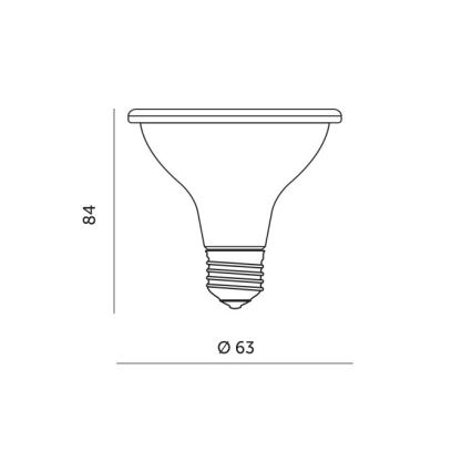 Lâmpada LED para crescimento de plantas PLANTY E27/7W/230V 1200K preto