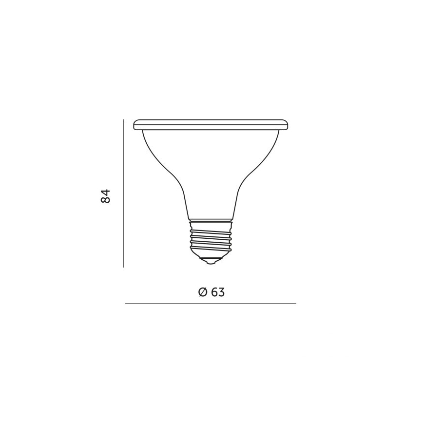 Lâmpada LED para crescimento de plantas PLANTY E27/7W/230V 1200K preto