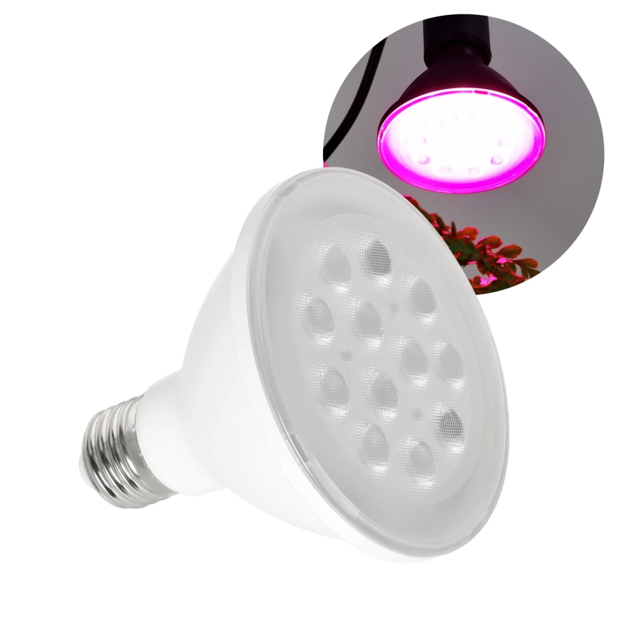 Lâmpada LED para crescimento de plantas VITABLOOM E27/9W/230V 1200K branco - Brilagi