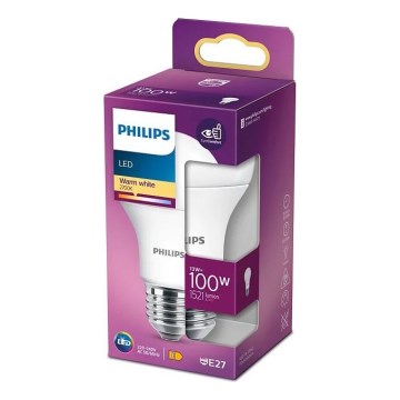 Lâmpada LED Philips A60 E27/13W/230V 2700K