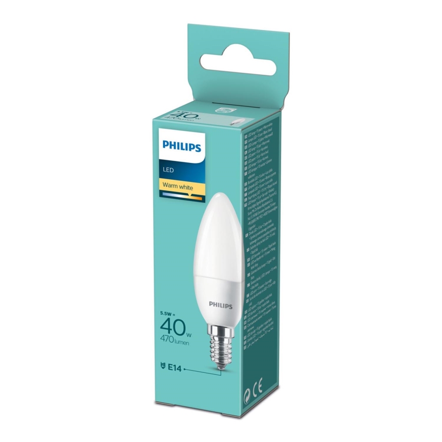 Lâmpada LED Philips B35 E14/5,5W/230V 2700K