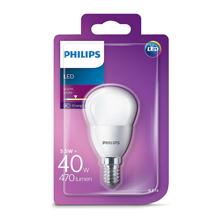 Lâmpada LED Philips E14/5,5W/230V