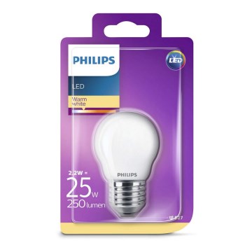 Lâmpada LED Philips E27/2,2W/230V
