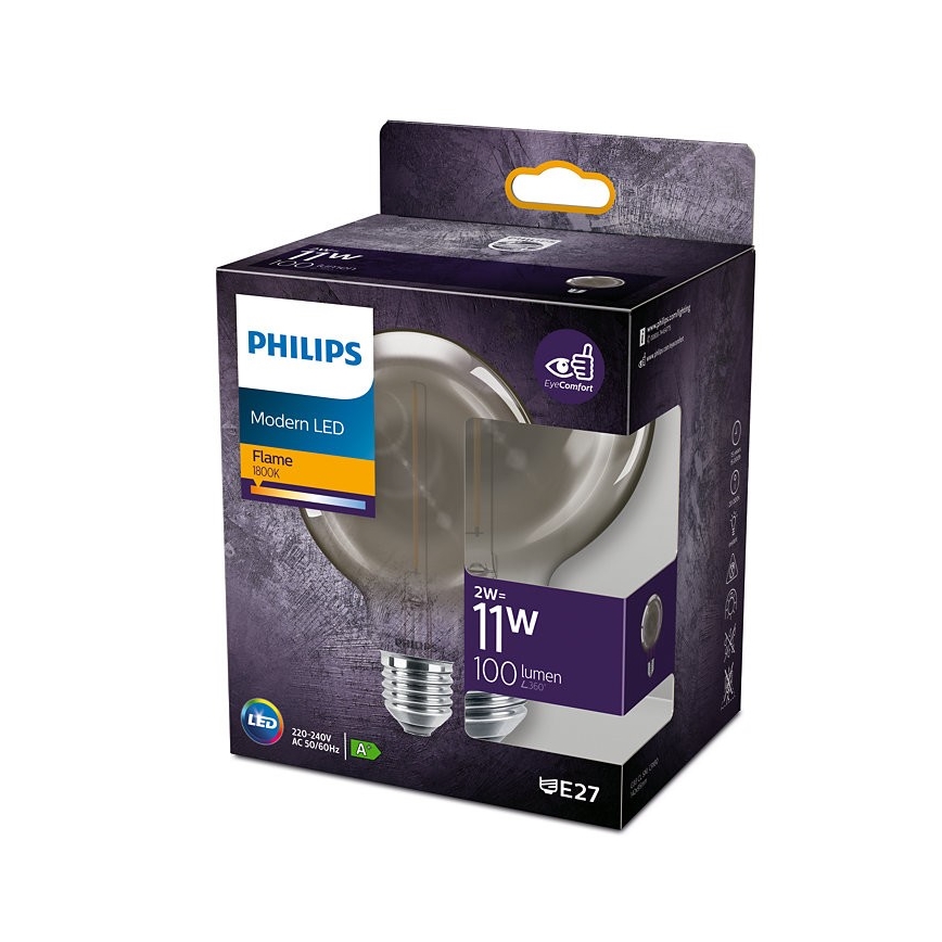 Lâmpada LED Philips E27/2W/230V 1800K