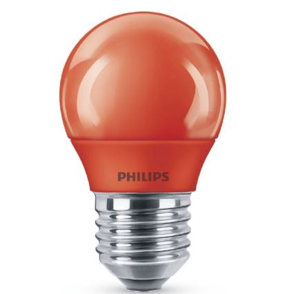 Lâmpada LED Philips E27/3,1W/230V vermelha