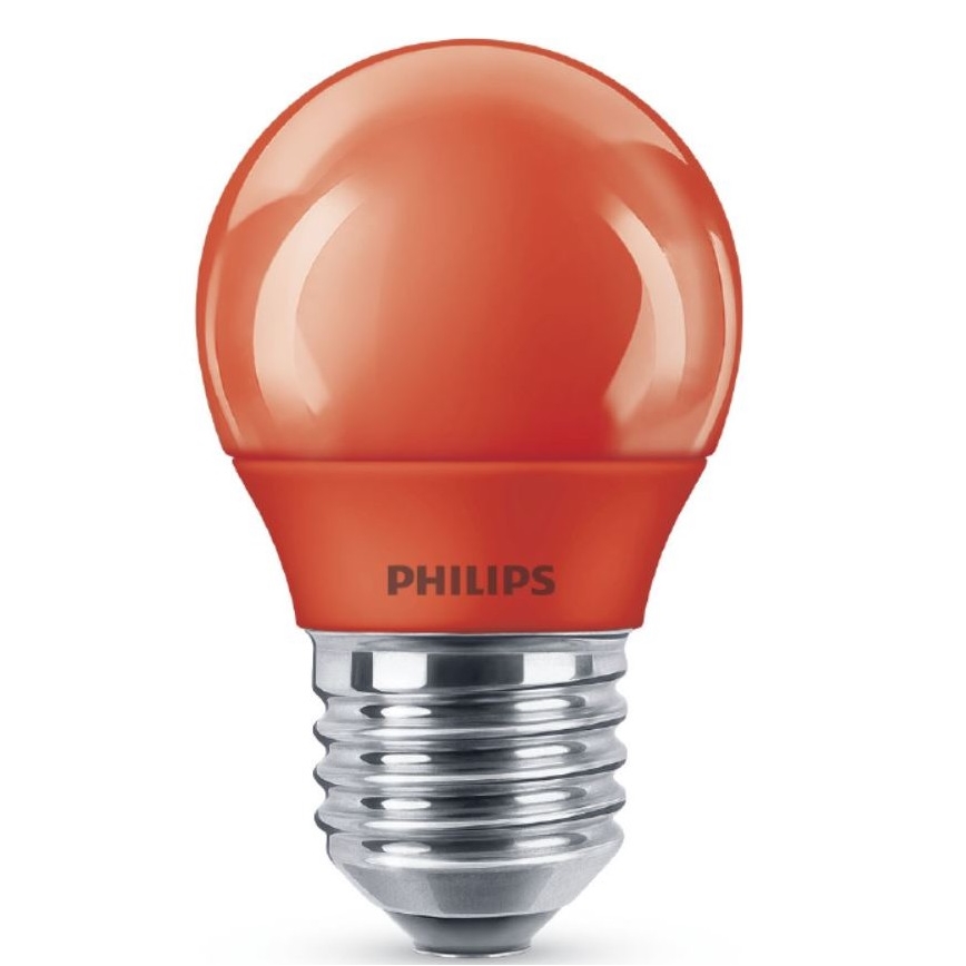 Lâmpada LED Philips E27/3,1W/230V vermelha