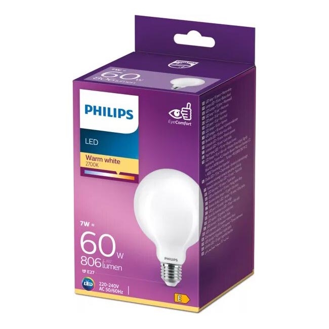 Lâmpada LED Philips G93 E27/7W/230V 2700K
