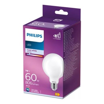Lâmpada LED Philips G93 E27/7W/230V 4000K