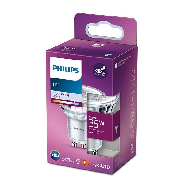 Lâmpada LED Philips GU10/3,5W/230V 4000K