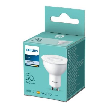 Lâmpada LED Philips GU10/4,7W/230V 4000K