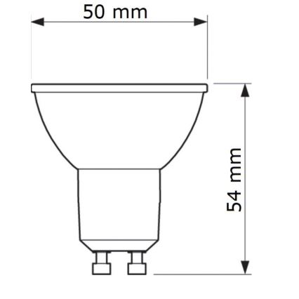 Lâmpada LED Philips GU10/6,7W/230V 6500K