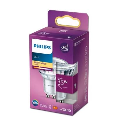 Lâmpada LED Philips PAR16 GU10/3,5W/230V 2700K