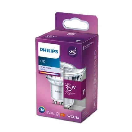 Lâmpada LED Philips PAR16 GU10/3,5W/230V 4000K