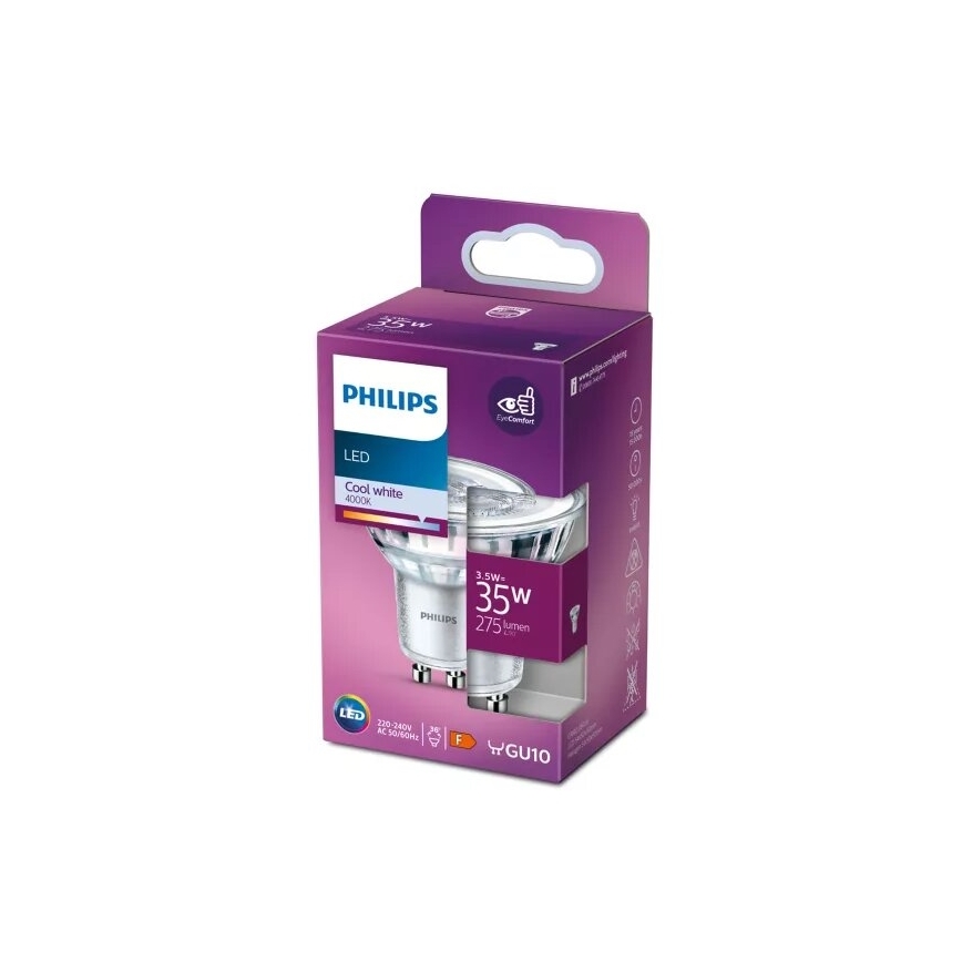 Lâmpada LED Philips PAR16 GU10/3,5W/230V 4000K