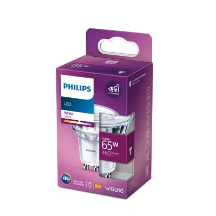 Lâmpada LED Philips PAR16 GU10/4,9W/230V 3000K