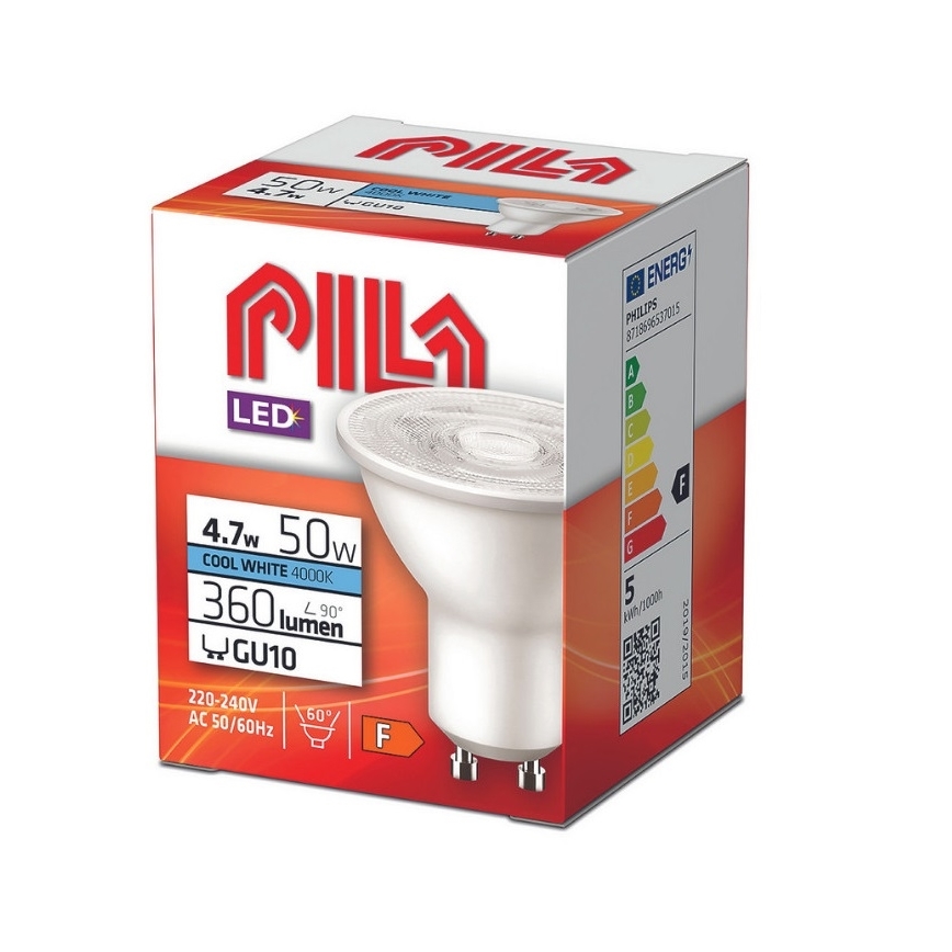 Lâmpada LED Philips Pila PAR16 GU10/4,7W/230V 4000K