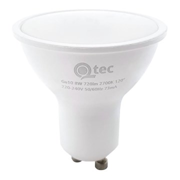 Lâmpada LED Qtec GU10/8W/230V 2700K