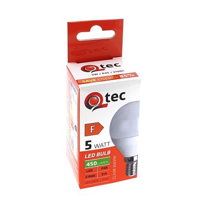 Lâmpada LED Qtec P45 E14/5W/230V 2700K
