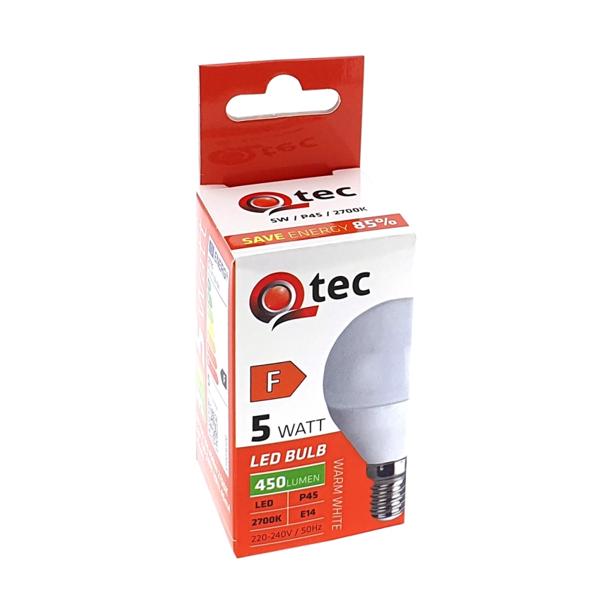 Lâmpada LED Qtec P45 E14/5W/230V 2700K