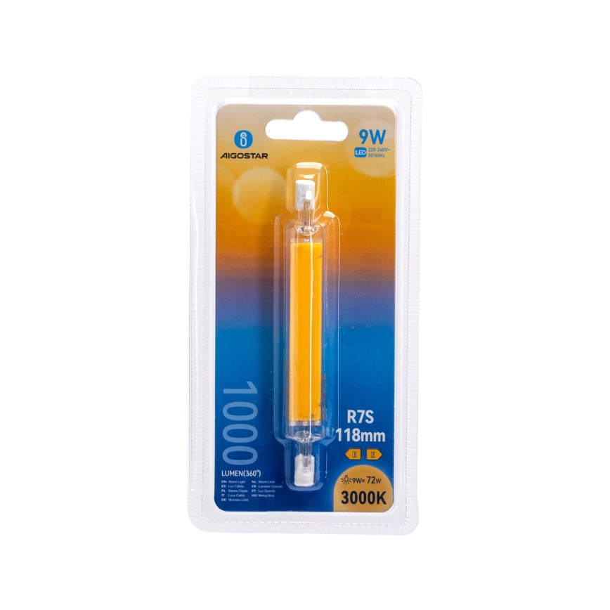 Lâmpada LED R7s/9W/230V 3000K - Aigostar