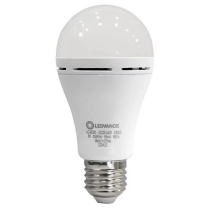 Lâmpada LED RECHARGEABLE A60 E27/8W/230V 6500K - Ledvance