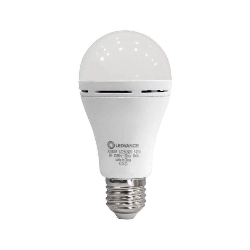 Lâmpada LED RECHARGEABLE A60 E27/8W/230V 6500K - Ledvance