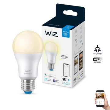Lâmpada LED Regulável A60 E27/8W/230V 2700K CRI 90 Wi-Fi - WiZ