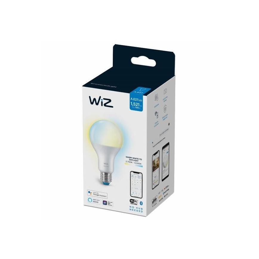 Lâmpada LED regulável A67 E27/13W/230V 2700-6500K CRI 90 Wi-Fi - WiZ