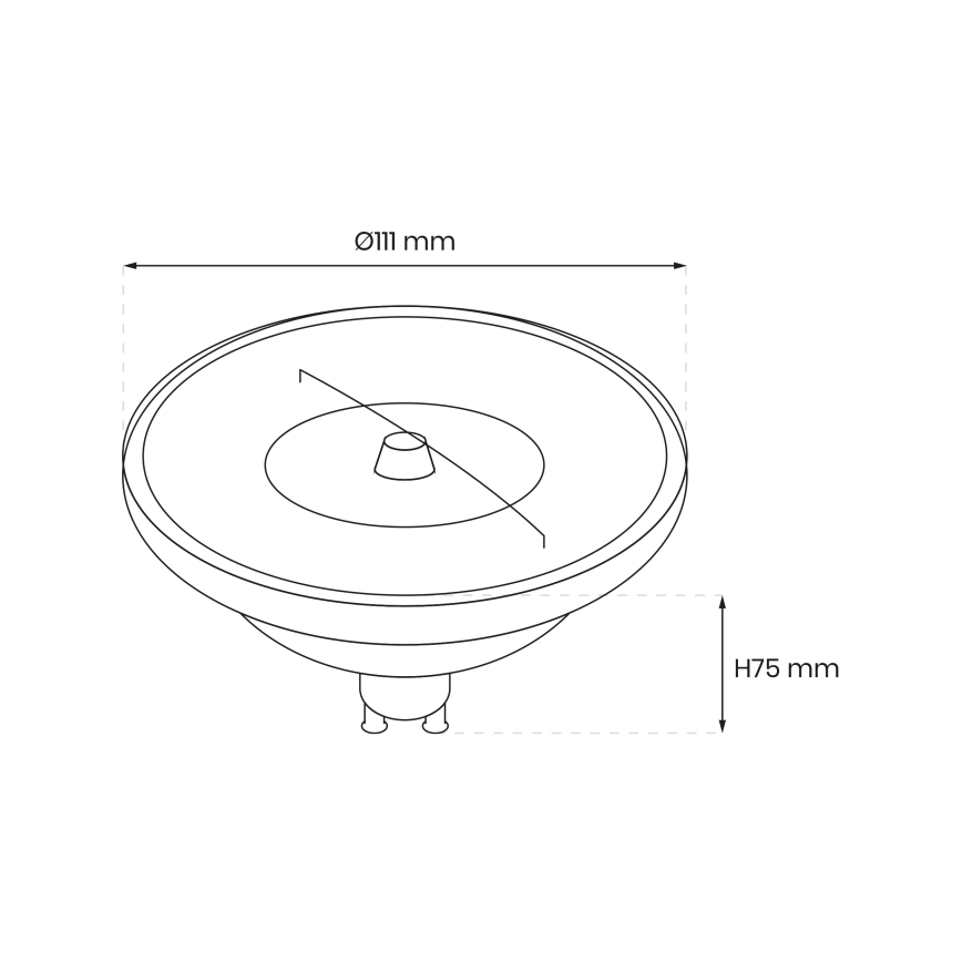 Lâmpada LED regulável AR111 GU10/10,5W/230V 4000K