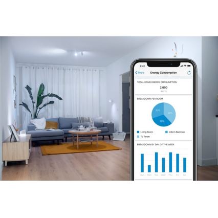 Lâmpada LED Regulável FILAMENT C35 E14/4,9W/230V 2700-6500K CRI 90 Wi-Fi - WiZ