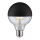 Lâmpada LED regulável com uma tampa esférica espelhada GLOBE G95 E27/6,5W/230V 2700K preto - Paulmann 28676